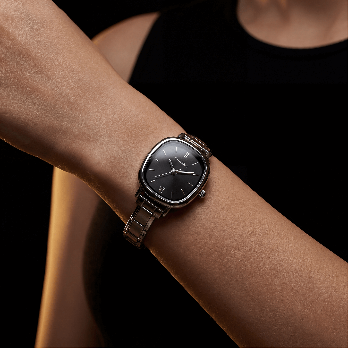 Capri – Edição prateada com mostrador preto