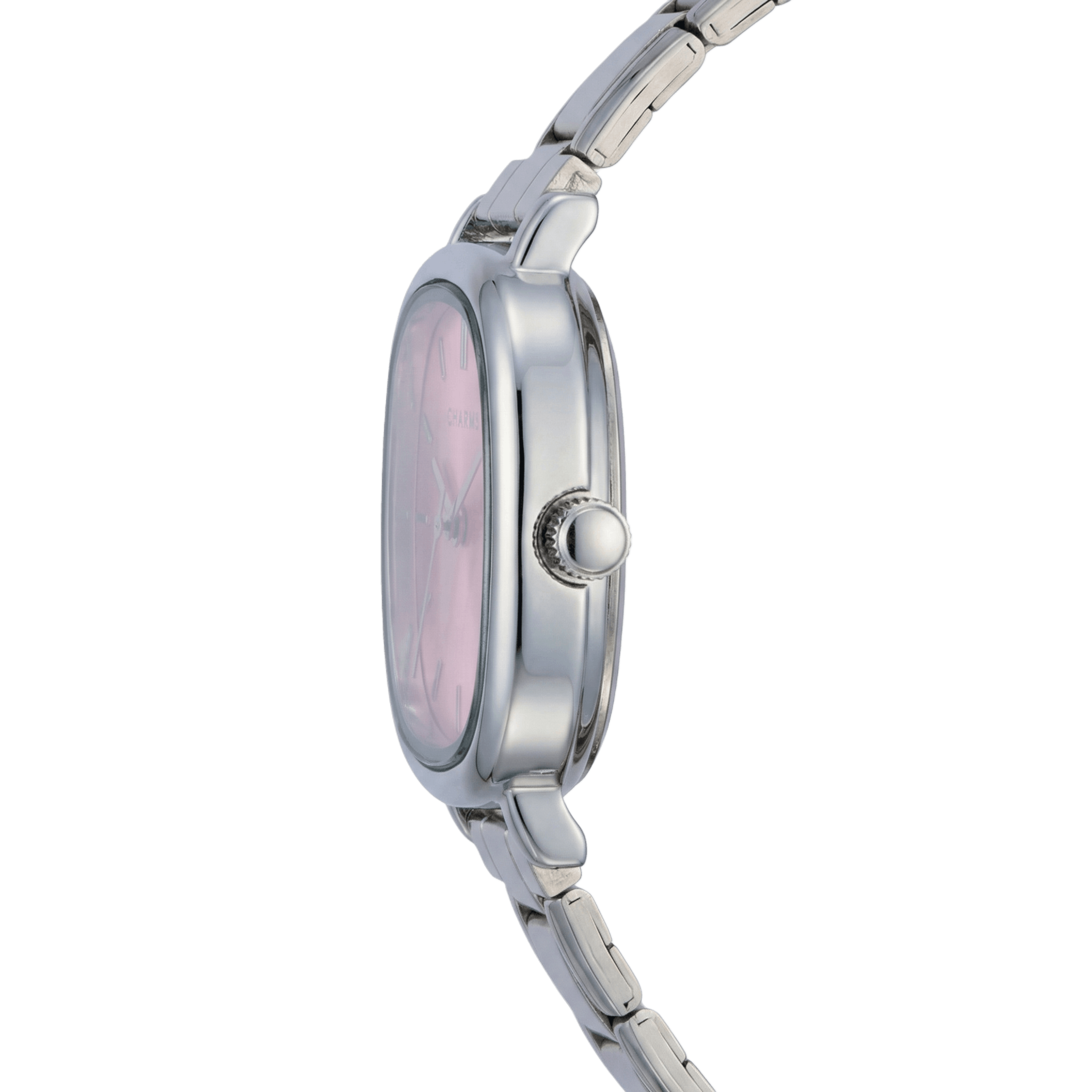 Capri – Edição prateada com mostrador rosa