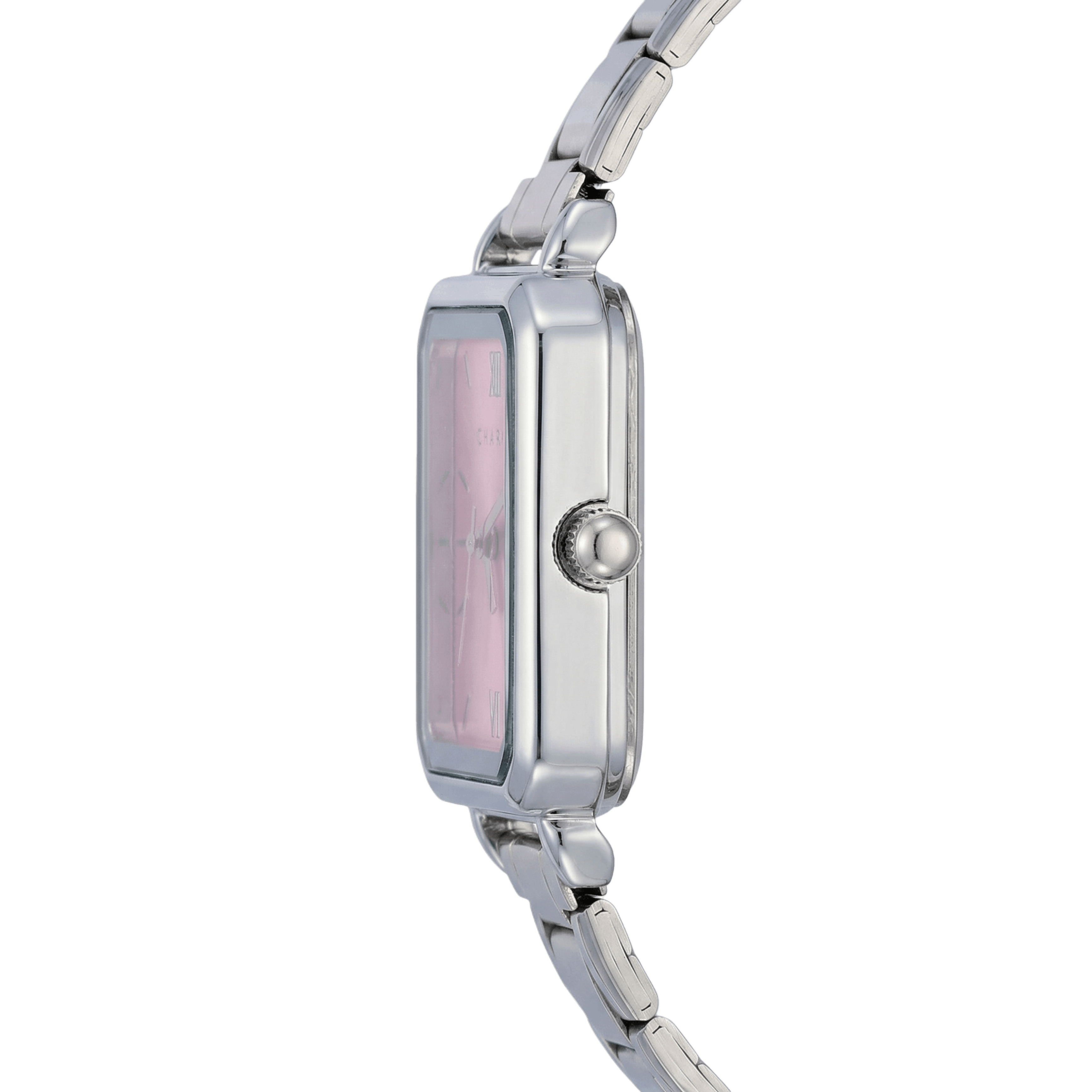 Como – Edição prateada com mostrador rosa