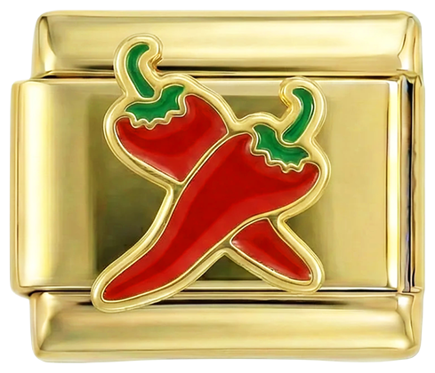 Pimento Duplo Vermelho, em Dourado