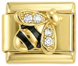 Bee with Stones on Gold - bee-with-stones-on-gold.png
