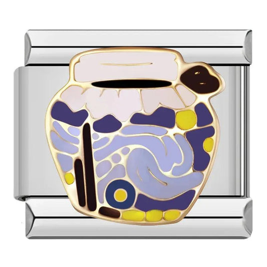 Contemporary Flower Vase, on Silver - Charms Official