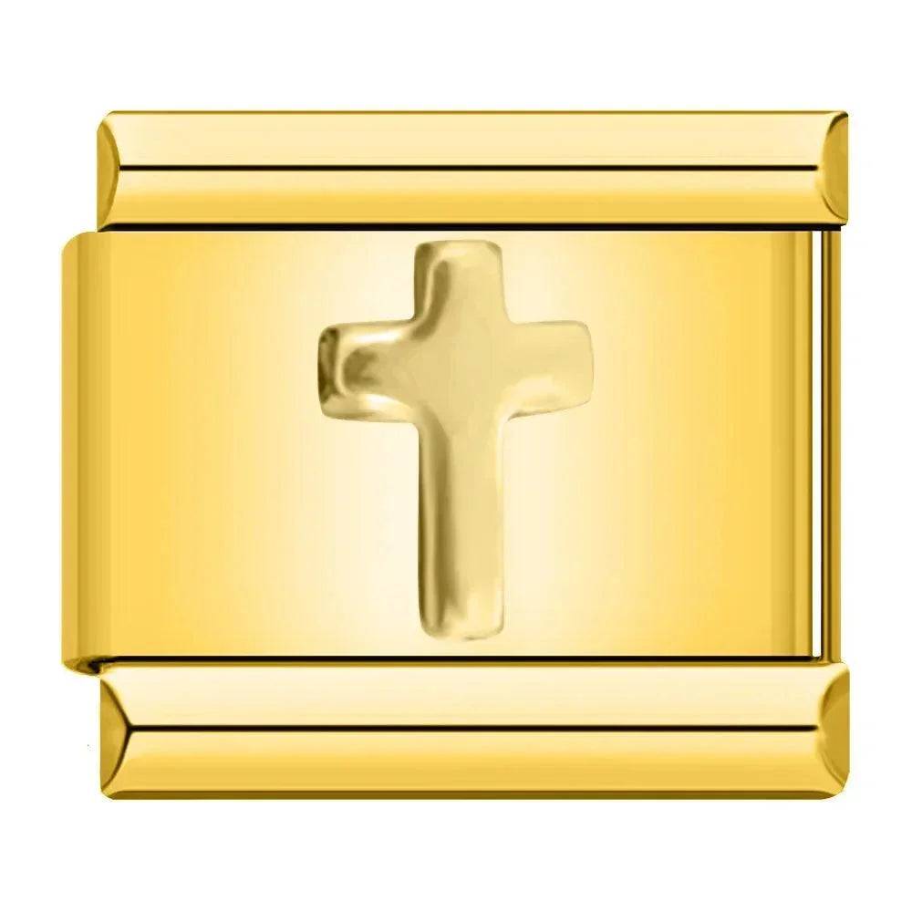 Cross, on Gold - Charms Official