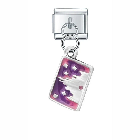 Fairy card, on Silver - Charms Official