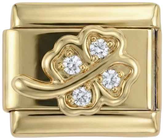 4-leaf Clover and its Stem, in Gold and White Stones - 4-leaf-clover-and-its-stem-in-gold-and-white-stones.png