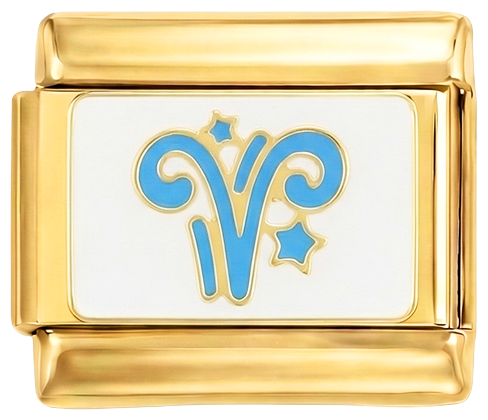 Aries Blue, on Gold