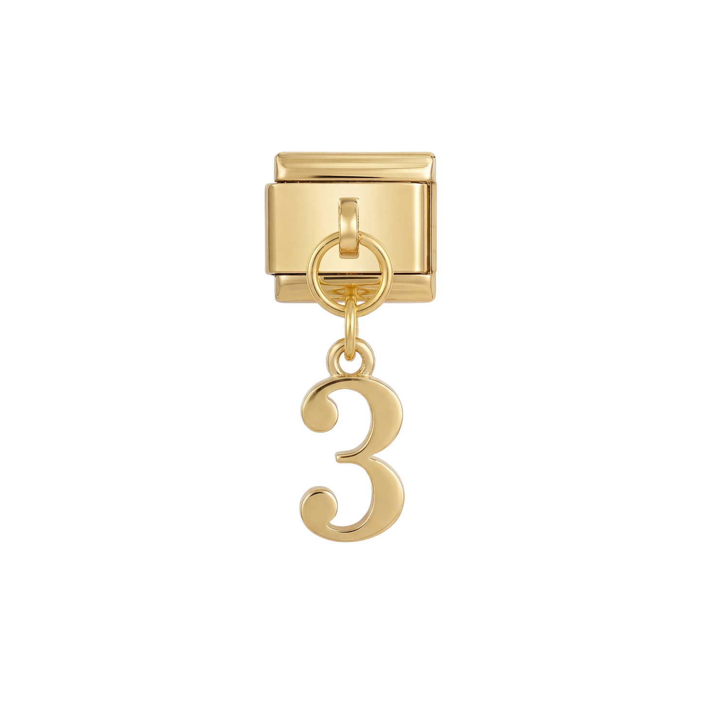 Number 3, Hanging, on Gold