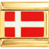 A adicionar - Bandeira da Dinamarca, em ouro