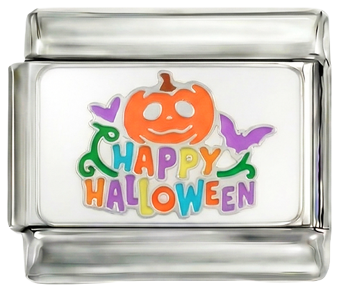 A Adicionar - Feliz Halloween com Abóbora em Prata