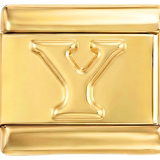 Letra Y em ouro, sobre ouro
