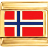 A adicionar - Bandeira da Noruega, em ouro