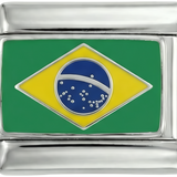 Bandeira do Brasil, em prata