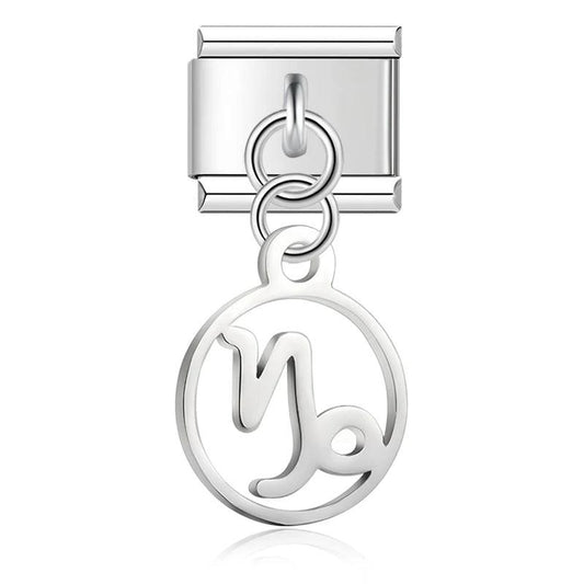Capricorn Sign, on Silver - Charms Official