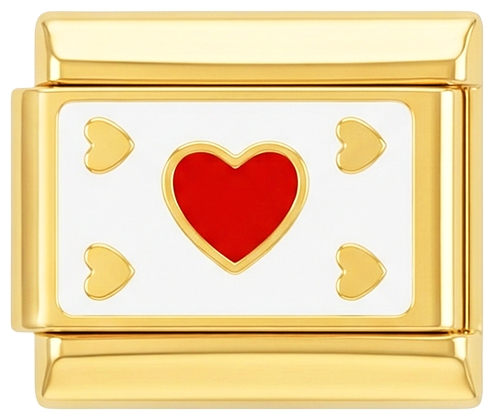 Cartão Coração Dourado