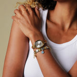Capri Watch Gold – White Dial Edition