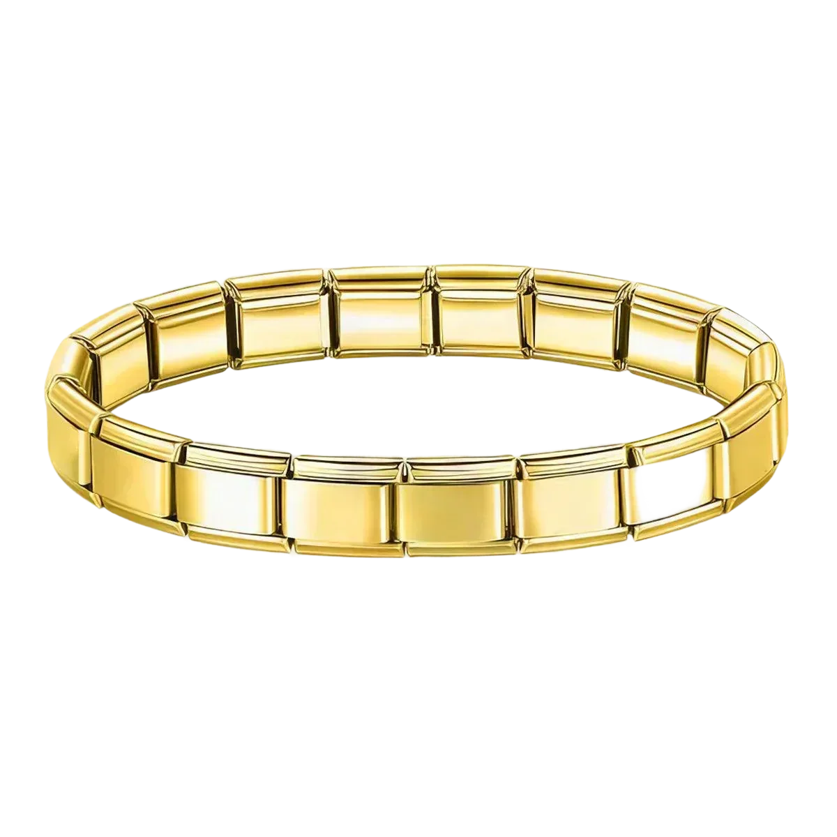 Pulseira charms dourada