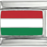 Bandeira da Hungria em prata