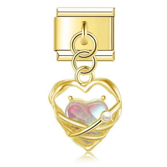 Royal Heart, on Gold - Charms Official